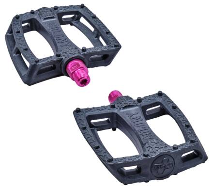 colony pedals Colony Fantastic Plastic Pedals 9/16" Solid Black coloured axles – IMG Distribution Ltd